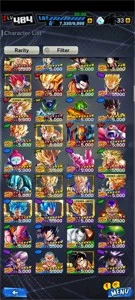 Conta dragon ball legends quase todos bonecos (day 1)