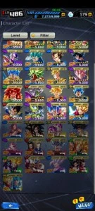 Conta dragon ball legends quase todos bonecos (day 1)