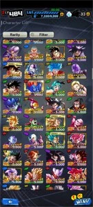 Conta dragon ball legends quase todos bonecos (day 1)