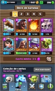 CONTA NV8 // ARENA 8 // 2 LENDARIAS - Clash Royale