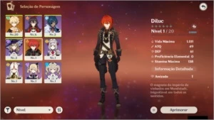 ✨ GENSHIN IMPACT - DILUC 5⭐ AR5-10 ✨ #00003
