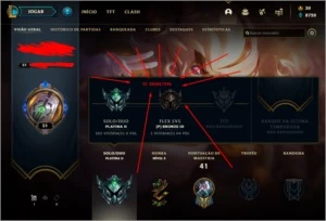 conta de lol Platina 2 - League of Legends