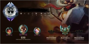 CONTA BORDA DIAMANTE 5 / ELO PLAT 2 100 + CHAMP - League of Legends LOL