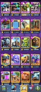 Conta de Clash Royale