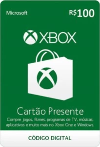 Cartão Presente Xbox 100 Reais - Gift Cards