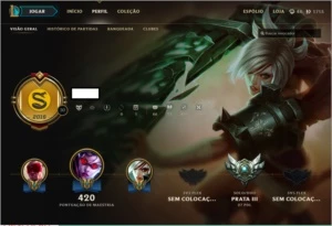 2 Conta ex:gold+1de Brinde - League of Legends LOL