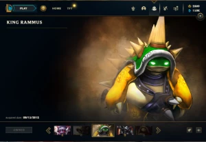 Unranked com TODOS os champs e 316 Skins + 1 Rara + 2800 RP - League of Legends LOL