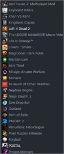 conta na steam com alguns jogos