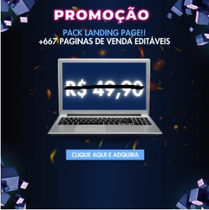 Pack de Landing Page + 667 Modelos Editáveis de Alta Qualida