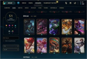 Conta de lol Diamante. 51 skins de qualidade - League of Legends