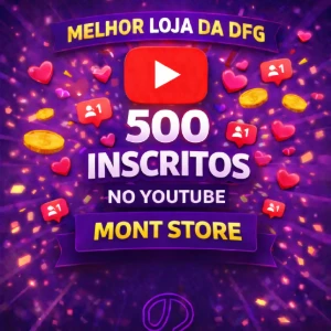 ✅500 Inscritos no YouTube✅ – SEM QUEDA – - Redes Sociais