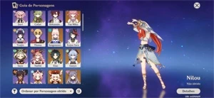 Conta Genshin Impact - AR55 COM 6 5 ESTRELAS!!