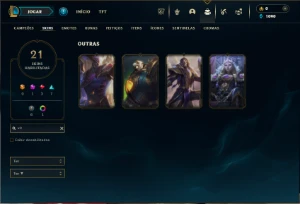 Esmeralda 2 com 40 Champs e 21 Skins + 4 Fragmentos - League of Legends LOL