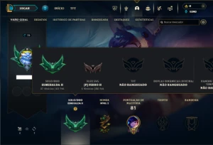 Esmeralda 2 com 40 Champs e 21 Skins + 4 Fragmentos - League of Legends LOL