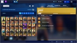 CONTA NO FORTNITE 67 SKINS DESDE A SEASON 2 E PDR 99 NO SM