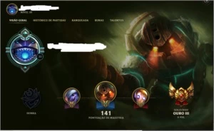 CONTA NO LOL GOLD 3 - League of Legends