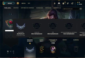 Conta prata 4 com 60 Champs e 25 Skins - League of Legends LOL