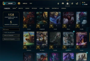 Conta prata 4 com 60 Champs e 25 Skins - League of Legends LOL
