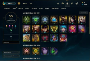Conta prata 4 com 60 Champs e 25 Skins - League of Legends LOL