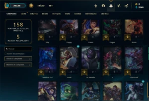 Conta prata 4 com 60 Champs e 25 Skins - League of Legends LOL