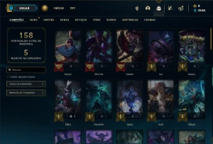Conta prata 4 com 60 Champs e 25 Skins - League of Legends LOL