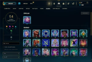 Prata 4 com 30 Champs e 9 Skins - League of Legends LOL