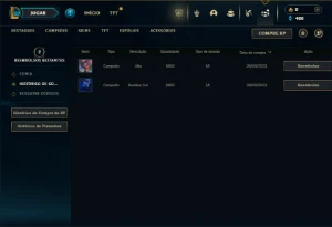Prata 4 com 30 Champs e 9 Skins - League of Legends LOL
