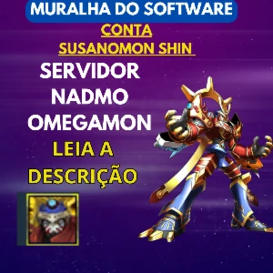 Conta Digimon Masters Com Susano Shin - SERVIDOR NADMO