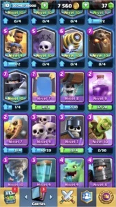 CONTA DE CLASH ROYALE COM TODAS AS CARTAS LENDARIAS