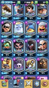 CONTA DE CLASH ROYALE COM TODAS AS CARTAS LENDARIAS