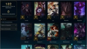 Vendo Conta do League of Legends Unranked com 48 skins LOL