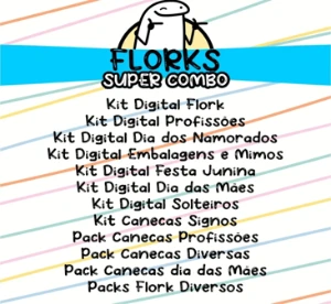 Pack Artes Digitais Bento Flork Pack Sublimação Super Combo - Serviços Digitais