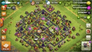 Clash of Clans cv 10 full troca de nome barato