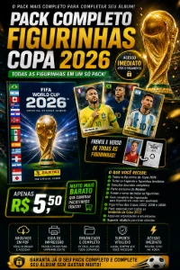 Pack de figurinhas da copa 2026 - Produtos Físicos