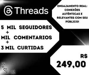 Oferta do dia Pack Threads-249 - Redes Sociais