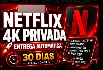 Netflix 4K Tela Privada 30 Dias! - Entrega Automática - Assinaturas e Premium