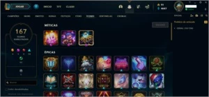 Conta raríssima, antes do Server br - League of Legends LOL