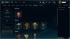Conta raríssima, antes do Server br - League of Legends LOL