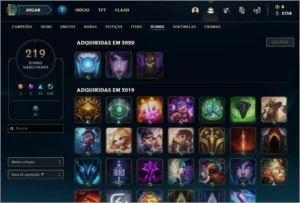 CONTA DE LOL BARATA COM MUITAS SKINS PARA VENDA RAPIDA - League of Legends