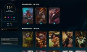 CONTA DE LOL BARATA COM MUITAS SKINS PARA VENDA RAPIDA - League of Legends
