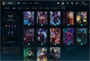 Conta league of legends platina 3 160 skins LOL