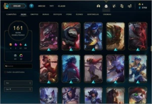 Conta league of legends platina 3 160 skins LOL