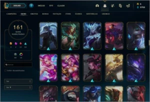Conta league of legends platina 3 160 skins LOL