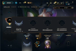 Contra Prata 4 com 55 Champs e 19 Skins
