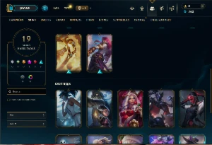 Contra Prata 4 com 55 Champs e 19 Skins - League of Legends LOL