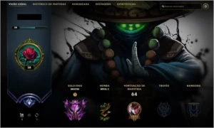 Conta LOL - Mestre, win rate alto de 84%, mmr alto - League of Legends