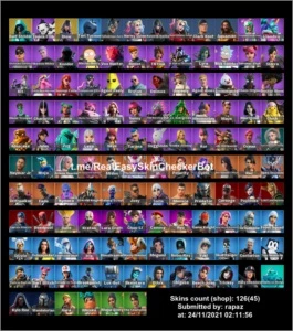 CONTA FORTNITE SIPLES COM GLOW E SKIN DA INTEL