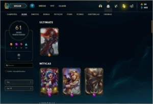 Conta Prata 2 com 3 Miticas e Twitch Medieval - League of Legends LOL
