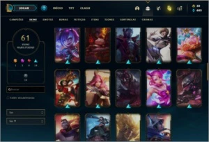 Conta Prata 2 com 3 Miticas e Twitch Medieval - League of Legends LOL