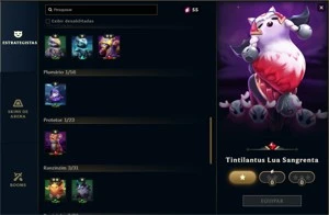 Conta LoL, platina 4, 118 skins, lvl 450. - League of Legends